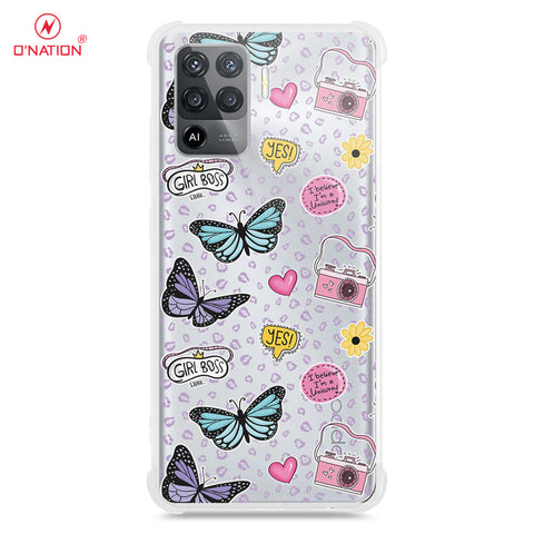 Oppo A94 Cover - Personalised Butterfly Dream Series - 9 Designs - Clear Phone Case - Soft Silicon Borders