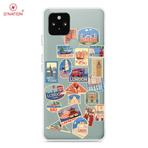 Google Pixel 4A 5G Cover - Personalised Boarding Pass Ticket Series - 5 Designs - Clear Phone Case - Soft Silicon Borders