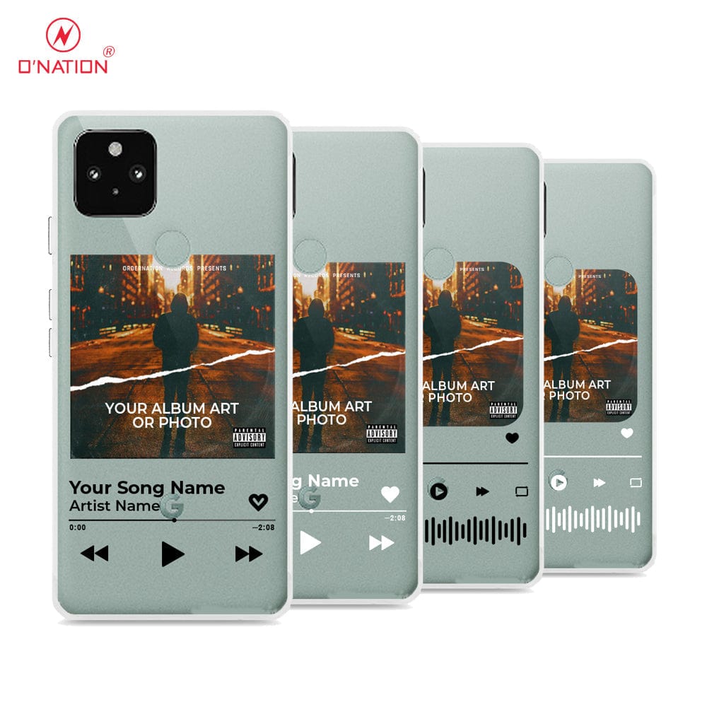 Google Pixel 4A 5G Cover - Personalised Album Art Series - 4 Designs - Clear Phone Case - Soft Silicon Borders