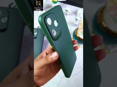 itel S23 Cover - Green - New Hybrid Rock Soft Silicon Case With Shiny Camera Ring