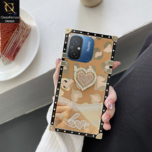 Xiaomi Redmi 12C Cover  - Design5 - Heart Bling Diamond Glitter Soft TPU Trunk Case With Ring Holder