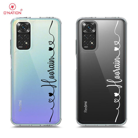 Xiaomi Redmi Note 11S Cover - Personalised Name Series - 8 Designs - Clear Phone Case - Soft Silicon Borders