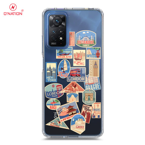 Xiaomi Redmi Note 11 Pro 5G Cover - Personalised Boarding Pass Ticket Series - 5 Designs - Clear Phone Case - Soft Silicon Borders