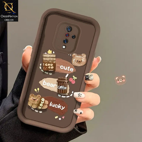 Vivo Y51 (2020 September) - Brown - Trendy 3D Cute Cartoon And Coffee Chocolate Soft Silicon Shockproof Case With Camera Protection