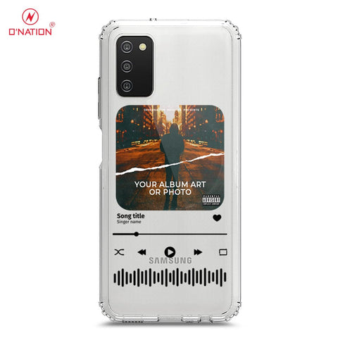 Samsung Galaxy M02s Cover - Personalised Album Art Series - 4 Designs - Clear Phone Case - Soft Silicon Borders