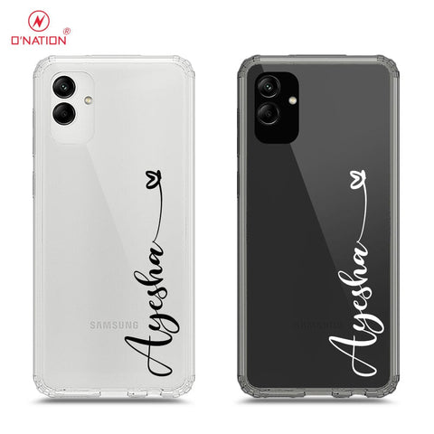 Samsung Galaxy M13 5G Cover - Personalised Name Series - 8 Designs - Clear Phone Case - Soft Silicon Borders