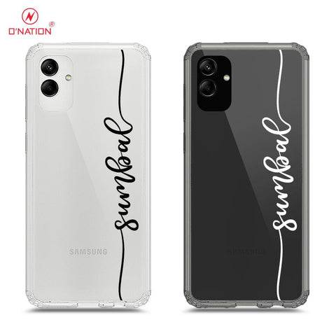 Samsung Galaxy M13 5G Cover - Personalised Name Series - 8 Designs - Clear Phone Case - Soft Silicon Borders