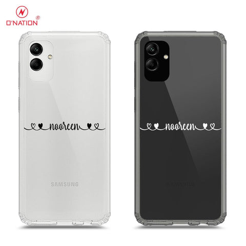 Samsung Galaxy M13 5G Cover - Personalised Name Series - 8 Designs - Clear Phone Case - Soft Silicon Borders