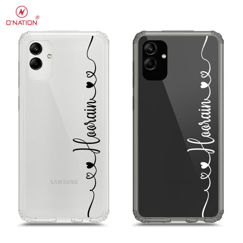 Samsung Galaxy M13 5G Cover - Personalised Name Series - 8 Designs - Clear Phone Case - Soft Silicon Borders