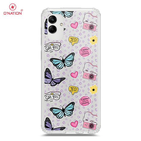 Samsung Galaxy A04 Cover - O'Nation Butterfly Dreams Series - 9 Designs - Clear Phone Case - Soft Silicon Borders