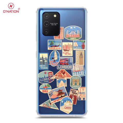 Samsung Galaxy A91 Cover - Personalised Boarding Pass Ticket Series - 5 Designs - Clear Phone Case - Soft Silicon Borders