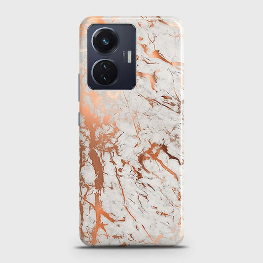 Vivo S15e Cover - In Chic Rose Gold Chrome Style Printed Hard Case with Life Time Colors Guarantee