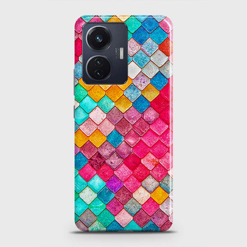 Vivo S15e Cover - Chic Colorful Mermaid Printed Hard Case with Life Time Colors Guarantee