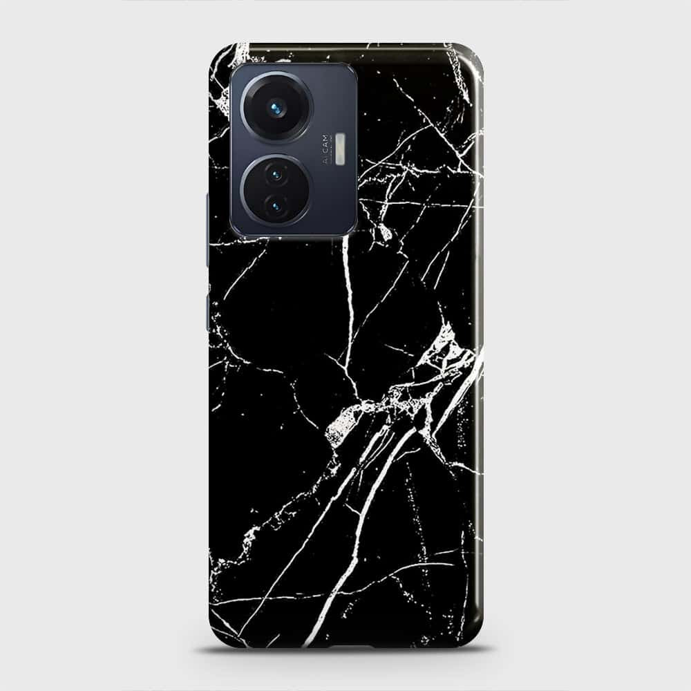 Vivo S15e Cover - Black Modern Classic Marble Printed Hard Case with Life Time Colors Guarantee