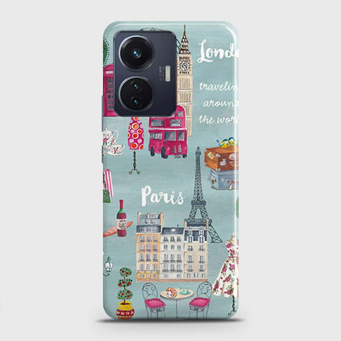 Vivo S15e Cover - London, Paris, New York ModernPrinted Hard Case with Life Time Colors Guarantee