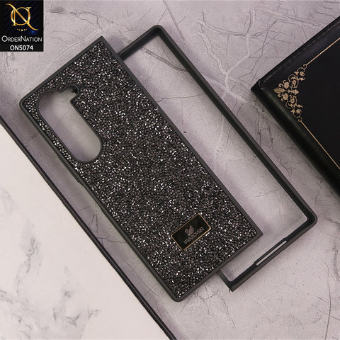 Samsung Galaxy Z Fold 6 5G Cover - Black - Luxury Bling Rhinestones Diamond shiny Glitter Soft TPU Case