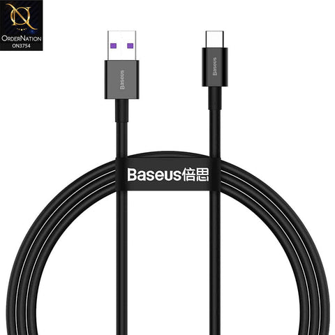 Baseus Superior USB to Type C 66W Fast Charging Cable 1M Black