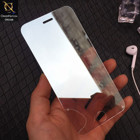 iPhone 12 Screen Protector - Silver - New Trendy Color Glass Tempered Screen Protector For iPhone