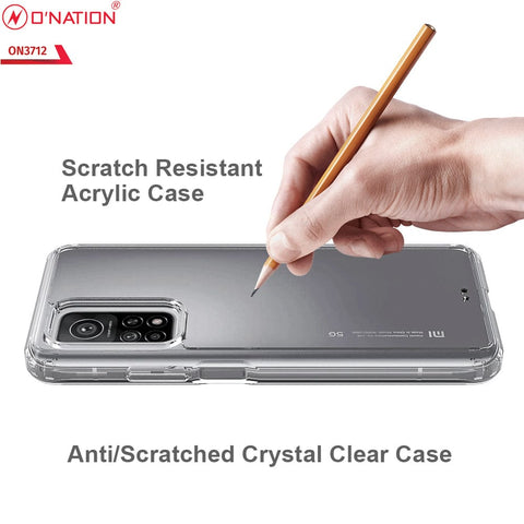 Xiaomi Mi 10T Pro Cover  - ONation Crystal Series - Premium Quality Clear Case No Yellowing Back With Smart Shockproof Cushions