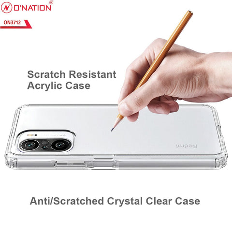 Xiaomi Redmi K40 Pro Cover  - ONation Crystal Series - Premium Quality Clear Case No Yellowing Back With Smart Shockproof Cushions