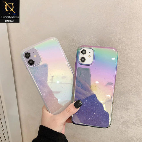 iPhone XS Max Cover  - Black - Rainbow Dew Drops Ultra Thin Semi Transparent Back Hard Shell Case