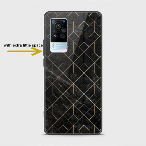 Vivo X60 Pro Cover - Black Marble Series - HQ Ultra Shine Premium Infinity Glass Soft Silicon Borders Case SuccessActive