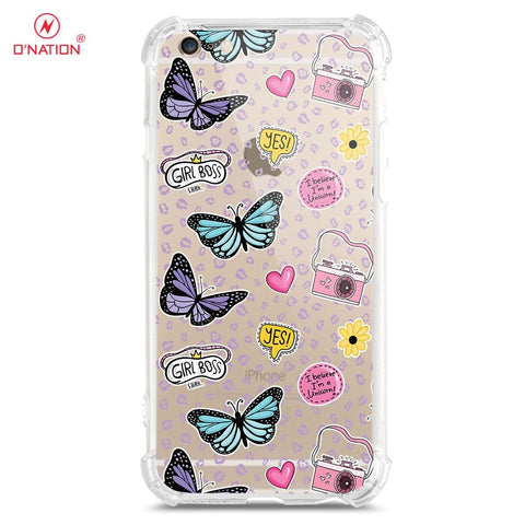 iPhone 6s Plus / 6 Plus Cover - O'Nation Butterfly Dreams Series - 9 Designs - Clear Phone Case - Soft Silicon Borders