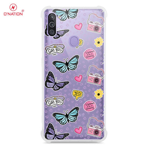 Samsung Galaxy A11 Cover - O'Nation Butterfly Dreams Series - 9 Designs - Clear Phone Case - Soft Silicon Borders