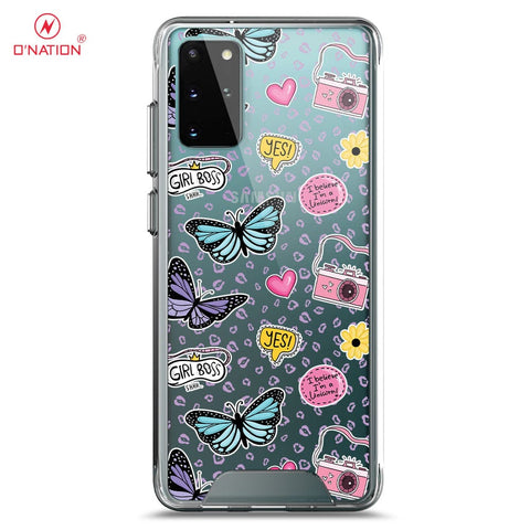 Samsung Galaxy S20 Plus Cover - O'Nation Butterfly Dreams Series - 9 Designs - Clear Phone Case - Soft Silicon Bordersx