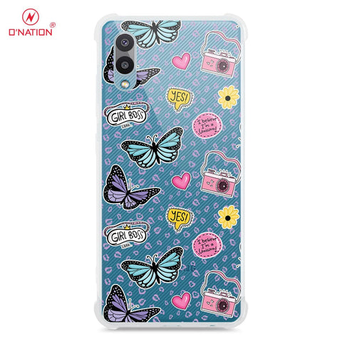 Samsung Galaxy A02 Cover - O'Nation Butterfly Dreams Series - 9 Designs - Clear Phone Case - Soft Silicon Borders