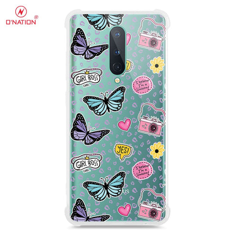 OnePlus 8 4G Cover - O'Nation Butterfly Dreams Series - 9 Designs - Clear Phone Case - Soft Silicon Borders