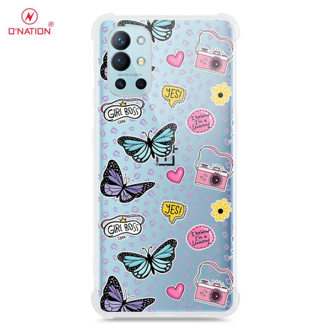 OnePlus 9R Cover - O'Nation Butterfly Dreams Series - 9 Designs - Clear Phone Case - Soft Silicon Borders