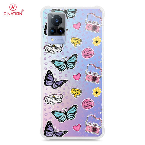 Vivo V21 Cover - O'Nation Butterfly Dreams Series - 9 Designs - Clear Phone Case - Soft Silicon Borders