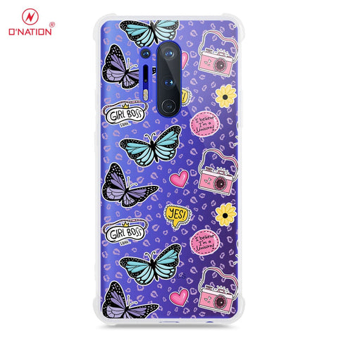 OnePlus 8 Pro Cover - O'Nation Butterfly Dreams Series - 9 Designs - Clear Phone Case - Soft Silicon Borders