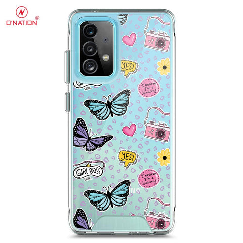 Samsung Galaxy A52 Cover - O'Nation Butterfly Dreams Series - 9 Designs - Clear Phone Case - Soft Silicon Borders