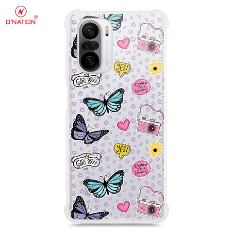 Xiaomi Redmi K40 Pro Cover - O'Nation Butterfly Dreams Series - 9 Designs - Clear Phone Case - Soft Silicon Borders