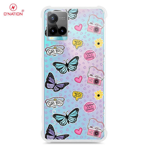 Vivo Y21s Cover - O'Nation Butterfly Dreams Series - 9 Designs - Clear Phone Case - Soft Silicon Borders