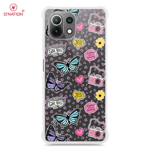 Xiaomi Mi 11 Cover - O'Nation Butterfly Dreams Series - 9 Designs - Clear Phone Case - Soft Silicon Borders