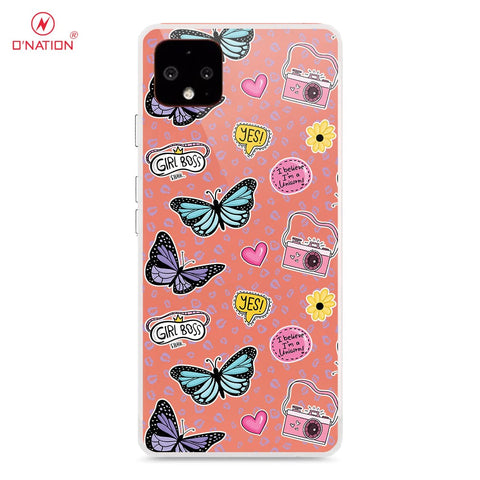 Google Pixel 4 Cover - O'Nation Butterfly Dreams Series - 9 Designs - Clear Phone Case - Soft Silicon Borders