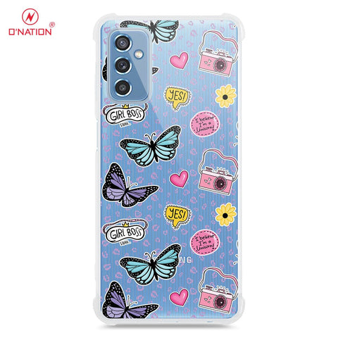 Samsung Galaxy M52 5G Cover - O'Nation Butterfly Dreams Series - 9 Designs - Clear Phone Case - Soft Silicon Borders