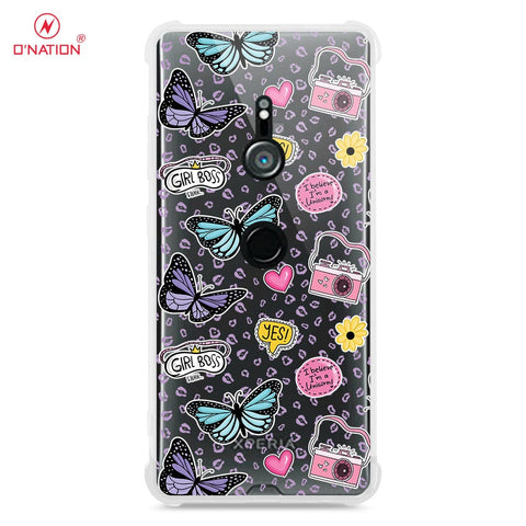 Sony Xperia XZ3 Cover - O'Nation Butterfly Dreams Series - 9 Designs - Clear Phone Case - Soft Silicon Borders