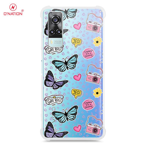 Vivo Y31 Cover - O'Nation Butterfly Dreams Series - 9 Designs - Clear Phone Case - Soft Silicon Borders