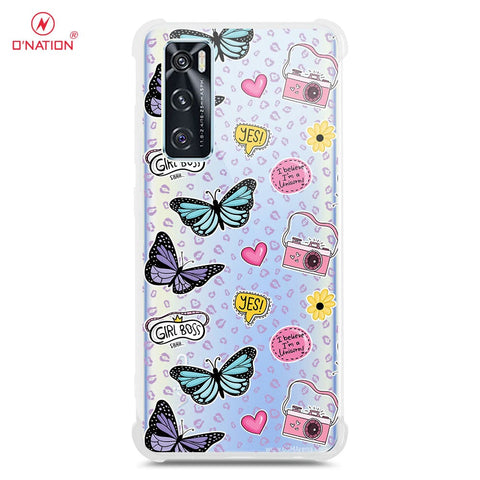 Vivo V20 SE Cover - O'Nation Butterfly Dreams Series - 9 Designs - Clear Phone Case - Soft Silicon Borders