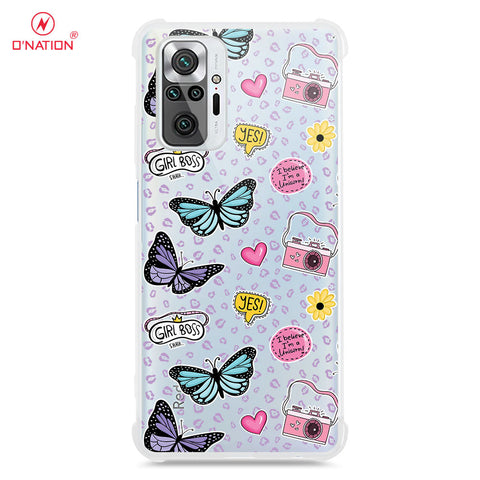 Xiaomi Redmi Note 10 Pro Max Cover - O'Nation Butterfly Dreams Series - 9 Designs - Clear Phone Case - Soft Silicon Borders