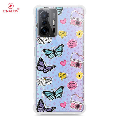 Xiaomi 11T Cover - O'Nation Butterfly Dreams Series - 9 Designs - Clear Phone Case - Soft Silicon Borders