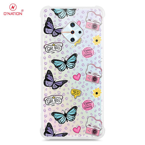 Vivo S1 Pro Cover - O'Nation Butterfly Dreams Series - 9 Designs - Clear Phone Case - Soft Silicon Bordersx