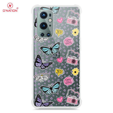 OnePlus 9 Pro Cover - O'Nation Butterfly Dreams Series - 9 Designs - Clear Phone Case - Soft Silicon Borders