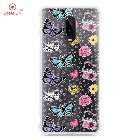 OnePlus 6T Cover - O'Nation Butterfly Dreams Series - 9 Designs - Clear Phone Case - Soft Silicon Borders