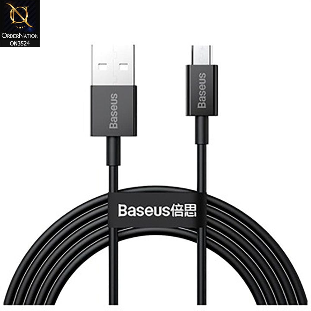 Baseus Superior Fast Charging Micro Cable 1m 2A 480Mbps - Black