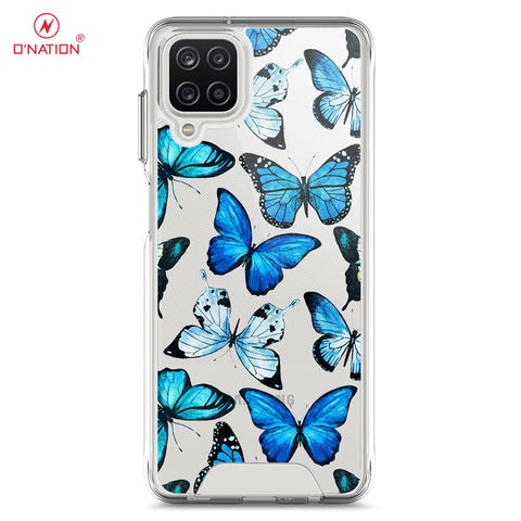 Samsung Galaxy A12 Cover - O'Nation Butterfly Dreams Series - 9 Designs - Clear Phone Case - Soft Silicon Borders